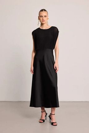 لباس مشکی زنانه بافتنی Gusto - کد 930891291