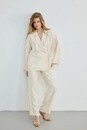 شلوار نباتی زنانه بافتنی Gusto - کد 926025111
