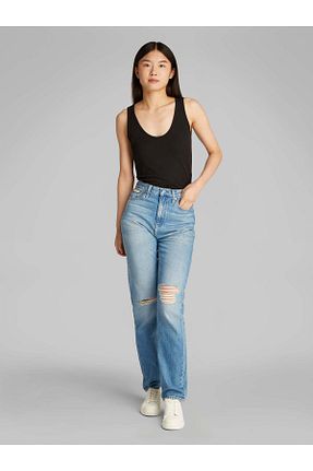 شلوار جین آبی زنانه پاچه ساده Calvin Klein - کد 932944774