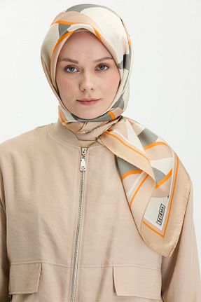 روسری بژ ساتن Setrms - کد 932983785