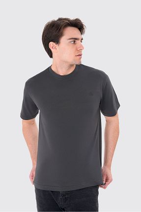 تیشرت طوسی مردانه رگولار UNIQVIBE - کد 932982738