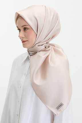 روسری بژ 90 x 90 Setrms - کد 932983831