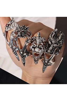 انگشتر استیل (فولاد) طوسی زنانه استیل ضد زنگ MİLALAZO - کد 932946357