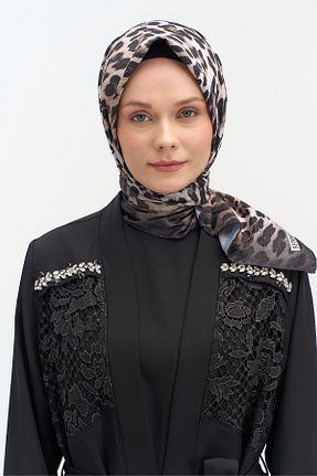 روسری بژ پلی استر Setrms - کد 932983931