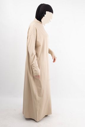 لباس حجاب بژ زنانه اورسایز Vauva - کد 932943191