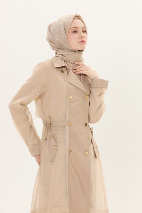 کلاه و ابایا بژ زنانه پنبه پلی استر Setrms - کد 932983835