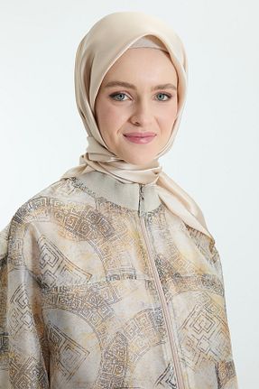 روسری بژ 90 x 90 Setrms - کد 933655561