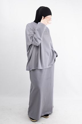 سوئیشرت حجاب طوسی زنانه %100 پنبه Vauva - کد 932947386