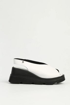 دمپائی سفید زنانه چرم مصنوعی Pierre Cardin - کد 933630287