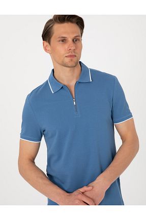 پولوشرت آبی مردانه پنبه ای Pierre Cardin - کد 932945828