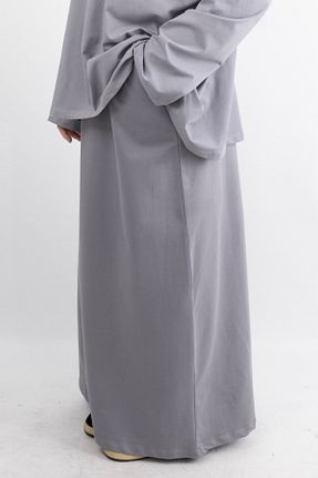 دامن حجاب طوسی زنانه اورسایز Vauva - کد 932992582