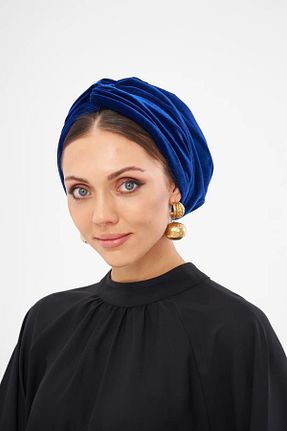 کلاه شنای حجاب آبی زنانه LADRANS BOUTİQUE - کد 869151486