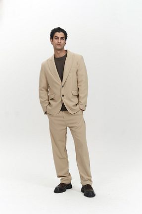 ست بالاتنه و پائین تنه بژ مردانه بافتنی MAİ COLLECTİON - کد 843403794