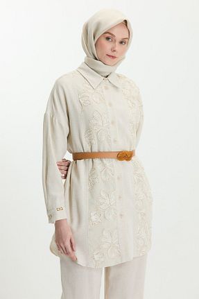 تونیک بژ زنانه بافتنی Setrms - کد 932988299