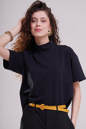 تیشرت مشکی زنانه رگولار AFLOOW - کد 932985979