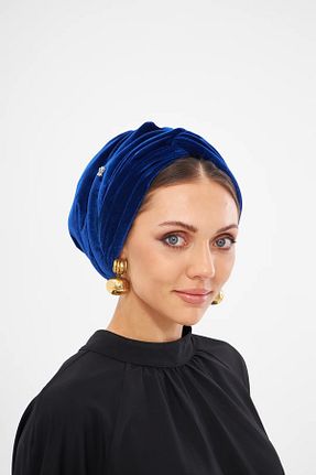 کلاه شنای حجاب آبی زنانه LADRANS BOUTİQUE - کد 869151486