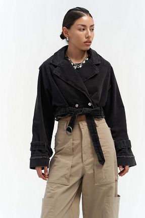 کت طوسی زنانه رگولار MAİ COLLECTİON - کد 769224537