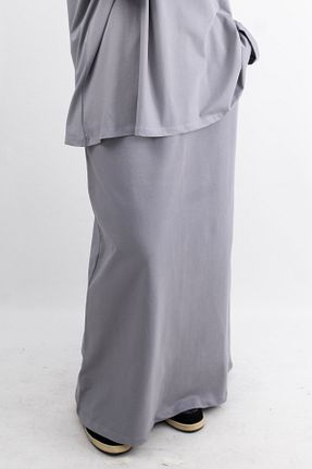 دامن حجاب طوسی زنانه اورسایز Vauva - کد 932992582