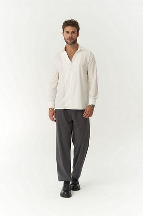 پیراهن سفید مردانه رگولار MAİ COLLECTİON - کد 843250231