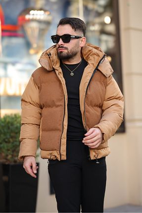 کاپشن قهوه ای مردانه رگولار Genel Markalar - کد 869242538