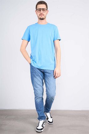 تیشرت آبی مردانه رگولار Mentality - کد 933059621