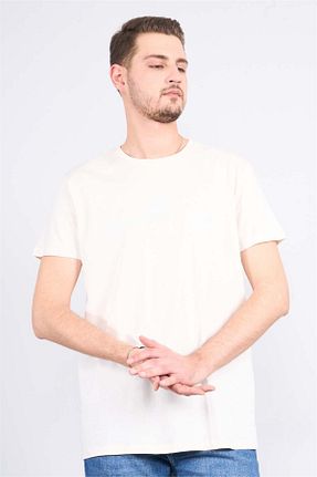 تیشرت بژ مردانه رگولار Mentality - کد 933059136