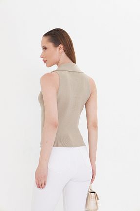 بلوز بژ زنانه ساده GLEES - کد 933661959