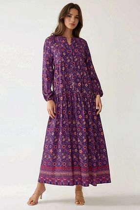 لباس بنفش زنانه بافتنی Hiccup - کد 933060119