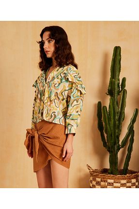 پیراهن سبز زنانه رگولار Yargıcı - کد 655877473