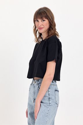 تیشرت مشکی زنانه Relaxed JBC - کد 933083169