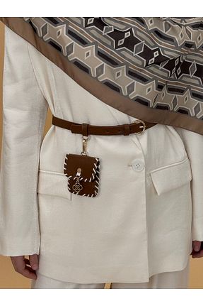 کمربند قهوه ای زنانه GREEY - کد 933090256