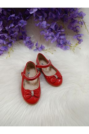 بابت قرمز بچه گانه چرم مصنوعی patik ayakkabı - کد 933083809