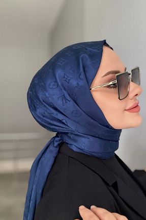 ست شال گردن و کلاه پشمی سرمه ای زنانه پنبه ای white stars - کد 896873565