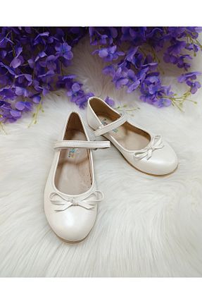 بابت سفید بچه گانه چرم مصنوعی patik ayakkabı - کد 933109232