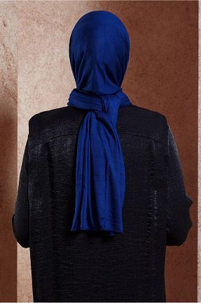 شال سرمه ای زنانه پلی استر Alvina - کد 870008509