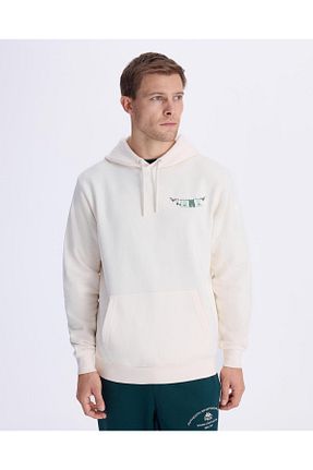 سوئیشرت سفید مردانه طرح دار Kappa - کد 856461080
