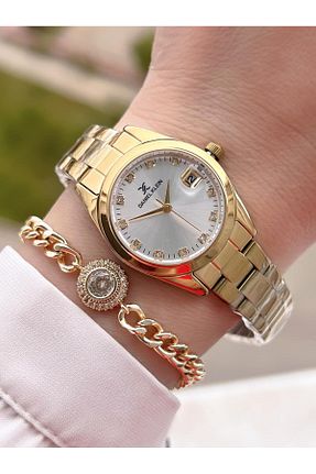 ساعت مچی طلائی زنانه 31-35 میلی متر Daniel Klein - کد 770292617