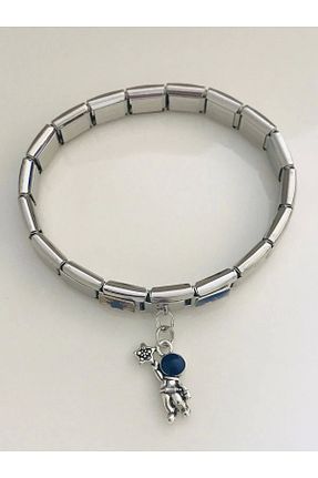 دستبند استیل (فولاد) آبی زنانه استیل (فولاد) Mercan Aksesuar - کد 816748546