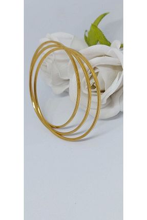 دستبند استیل (فولاد) طلائی زنانه استیل ضد زنگ Hkdiamond - کد 304086256