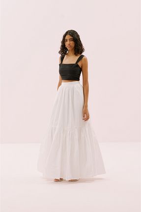 دامن سفید زنانه ساده Roman - کد 933189996