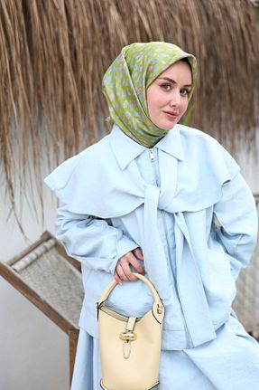 روسری سبز İpek Tivil Silk Home - کد 933184803