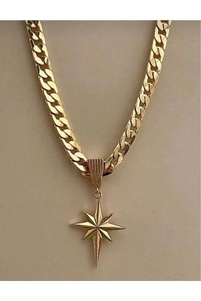 گردنبند استیل ( فولاد ) طلائی زنانه استیل (فولاد) LİZABUTİK - کد 700424046