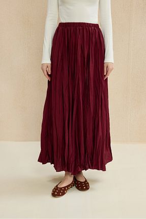 دامن زرشکی زنانه پارچه mervis - کد 933184002