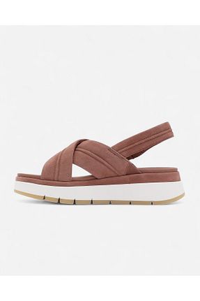 صندل قهوه ای زنانه پاشنه پر CLARKS - کد 929120309