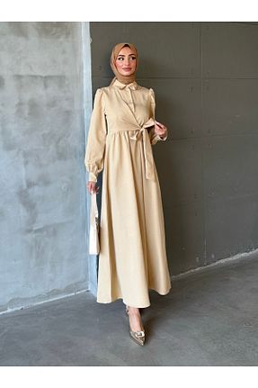 لباس حجاب بژ زنانه رگولار ENSA TESETTUR - کد 933183042