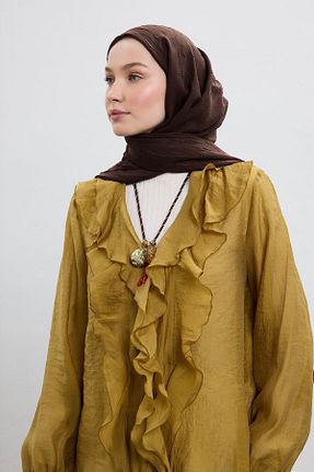 شال قهوه ای زنانه Qef - کد 933192167