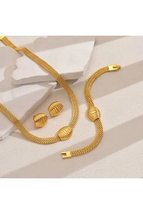 ست جواهر زرد زنانه 2+ byozanyılmaz - کد 933210464