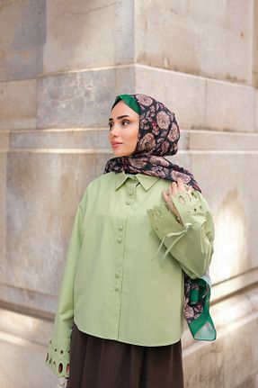 پیراهن حجاب سبز زنانه رگولار LOCCO - کد 933205575