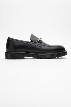 کفش کژوال مشکی مردانه چرم خالص maximoda - کد 933227254