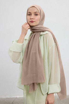 شال بژ زنانه Qef - کد 933192165